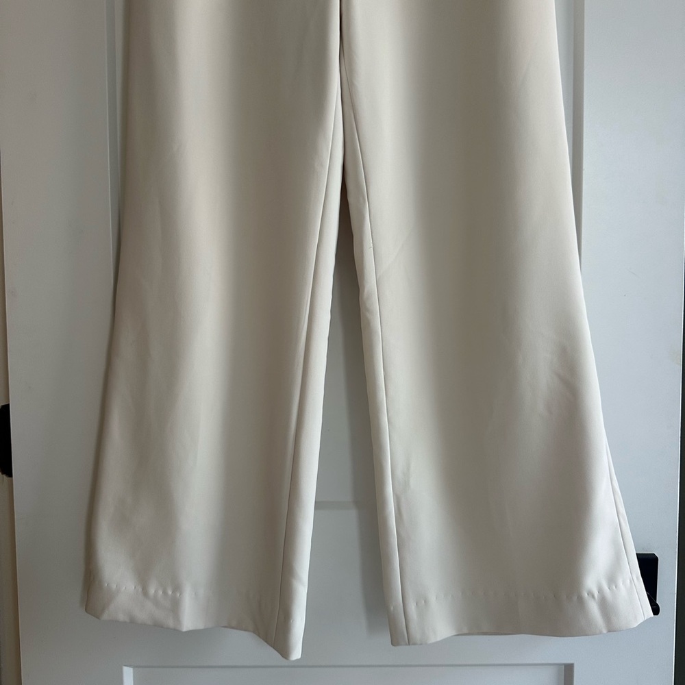 White House Black Market Wide Leg Trouser Pant 8R - Picture 5 of 14